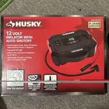 Husky 1009549875 12-Volt/120-Volt Home & Auto Tire Inflator New picture