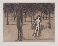 Lars BO: Surrealist Encounter, Original Signed Engraving picture