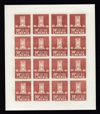 Liberia 305-308, C58-60, Full Set of Imperforate Sheets, Mint NH picture