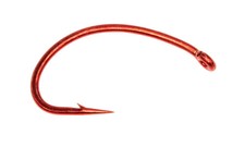 50 PACK UMPQUA U-SERIES U202 SHORT CURVED NYMPH, WORM, EGG FLY TYING HOOKS--RED picture