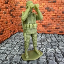 World War 2 American Standing Binoculars 3D Toy Soldier Military 1/32 WW2 Figure picture