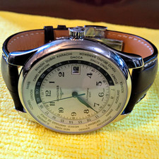 Longines Master Collection World Time Automatic White Dial Leather Strap Box picture