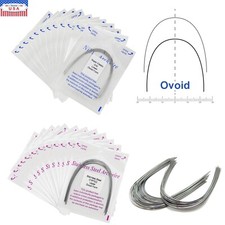 100Pcs Dental Orthodontic Arch Wire NiTi Stainless Steel Ovoid Round Rectangular picture