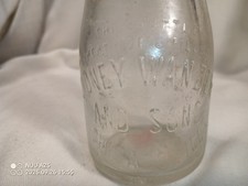 Vintage Wanzer Dairy Half Pint Milk Bottle, Embossed. Chicago, ILL picture