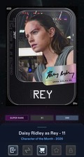 COTM CHARACTER OF MONTH REY SIGNATURE # 11 TOPPS STAR WARS CARD TRADER JUNE 2026 picture