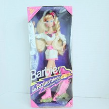Vintage 1991 Mattel Rollerblade Barbie #2214 NRFB Flicker Flash Skates China picture