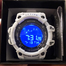 Activa Chrono Digital Sport Watch Backlight Chronograph WR 5 BAR w/ Box picture