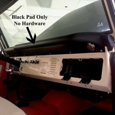 1968 69 70 71 72 73 74 75 76 77 Ford Bronco Dash Pad Black Vinyl 3724A picture