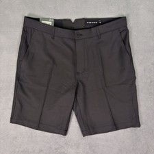 New Dunning Golf Mens Shorts 36 Black Performance Causal Textured 9” Inseam picture