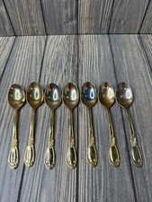 Vintage Stainless Steel Teaspoon Set Of 7 picture