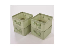 Periea Set of 4 Medium Square Storage Baskets - Sage picture