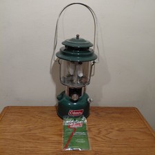 See Video, Working Vintage 1977 Coleman Model 220J Double (2) Mantle Gas Lantern picture