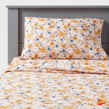 Twin Vintage Floral Print Cotton Kids' Sheet Set picture