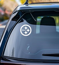Pittsburgh Steelers Vinyl Decal Car Truck Vehicle Window Wall Sticker White v2 picture