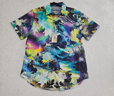 Robert Graham Tropical Storm Mens M Short Sleeve Floral Shirt NWT RS232057CF picture