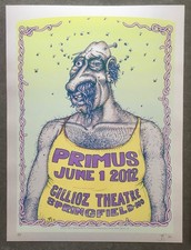 2012 Poster Primus Gillioz Theatre MO John Seabury Silver Variant Signed AP picture