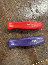 Snap On Tools Hard Handles For Screw Drivers Or Ratchet. Purple And Red. picture