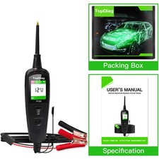 Topdiag P100 Auto Power Circuit Tester Probe Kit 12V 24V Vehicle Electrical Tool picture