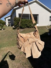 Vintage Suede Bow Shoulder Bag picture