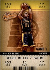 2002-03 Fleer Authentix #98 Reggie Miller - BSK picture