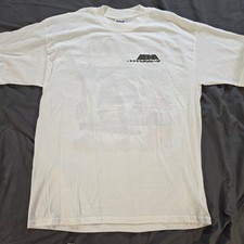 Vtg 2000s MBNA Racing Mens XL T-Shirt White Back Graphic Pure Adrenaline Helmet picture
