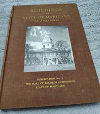 Vintage Buildings Of The State Of Maryland At Annapolis HC 1954 Morris Radoff picture
