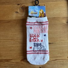 Y2K Hannah Montana socks NEW size 6-8 Miley Cyrus Disney  picture