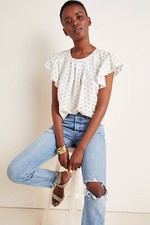 Anthropoligie Aria Shimmer Blouse Amadi Size L. B-5 picture