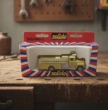 Vintage Solido Tonergam II Diecast Ladder Fire Truck Engine Collectible Yellow picture