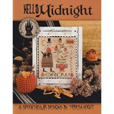 Hello Midnight 8 Cross Stitch Patterns Sampler Halloween  picture