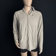 James Perse Men 4 Linen Blend Hoodie Full Zip Retail $720 picture