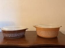 Vintage Pyrex Woodland Casseroles- Set of 2 471-B 472-B picture