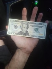 20$ Bill Binary Fancy Serial Number Star Note 00700007 picture
