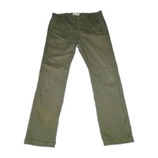 Band of Outsiders Men Chino Pants Size 34 Olive Green Flat Front 100% Cotton picture
