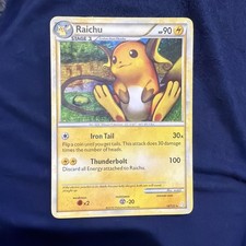 Pokémon Raichu - 10/123, HeartGold SoulSilver, Holo Rare picture