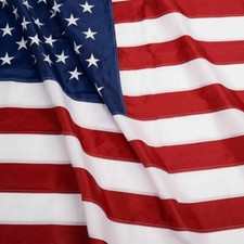 American Flag 5x8 Ft, Made From 210D Polyester, Embroidered Stars, Sewn Stripes picture
