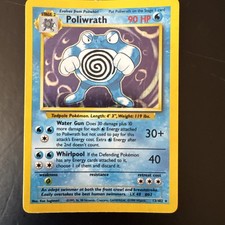 Wizards of the Coast Poliwrath 13/102 Base Set Holo Rare English 1999 picture