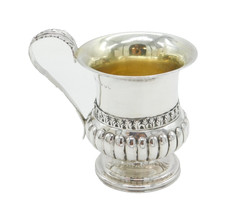Victorian Sterling Silver Fluted Christening Mug Antique 1859 London picture