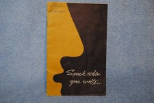 Vintage 1961 Speak When You Write Booklet Connecticut Mutual Life Insurance picture