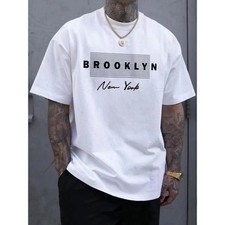 90s Letter Print Vintage Streetwear Men's  T-shirt  Sizes S-5XL picture