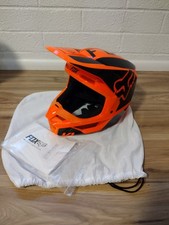Fox V1 Lean motocross Helmet, Gloss Orange and Black, Size Small, New picture