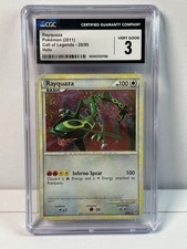2011 Pokemon Rayquaza 20/95 Call of Legends Holo Rare English CGC 3 picture