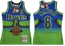 New 1996-97 Steve Smith #8 Hawks Mens Sizes Mitchell & Ness Swingman Jersey $130 picture