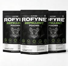 3 Pack SOFYRE Rodent Repellent Pouches 12 Pk Natural Peppermint Cedarwood picture