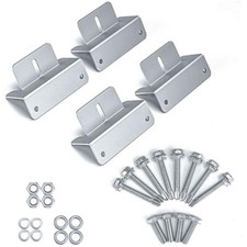 4 Pcs of Solar Panel Mounting Z Brackets for RV Boat Wall Off Gird Roof Inst picture