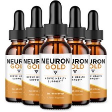 (5 Pack) Neuron Gold Drops, NeuronGold Daily Overall Health Support Drop (10oz) picture