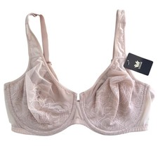 Wacoal Stark Beauty Underwire Bra Women 38DD Nude Lace Seamless NWT picture