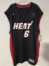 Adidas Miami Heat LeBron James #6 Jersey Size XL picture