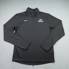 SMU Mustangs Pullover Mens Small Black NCAA Pacer 1/4 Zip Dri Fit Nike picture