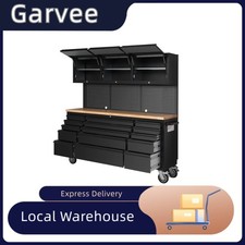 Mobile Workbench Storage for Garage, Repair Shop and Tool Room, 72'' Black Rolli picture